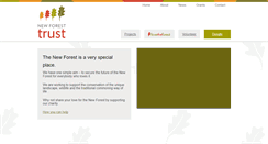 Desktop Screenshot of newforesttrust.org.uk