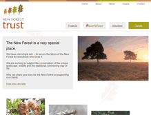 Tablet Screenshot of newforesttrust.org.uk